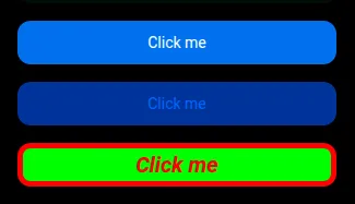 Button with custom styles